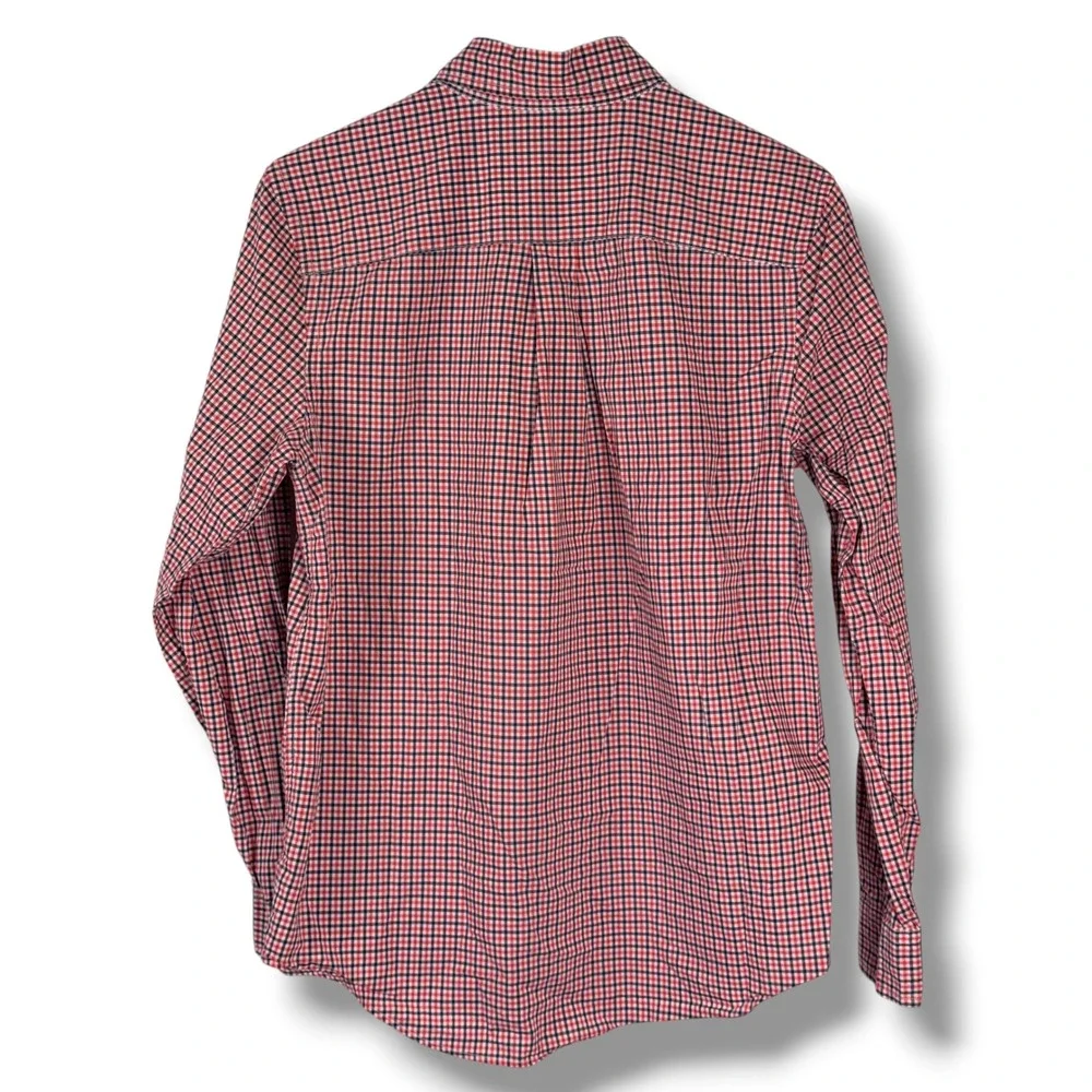 Ralph Lauren Button Down Boy Youth XL 18-20 Red Black Gingham Plaid Preppy Shirt